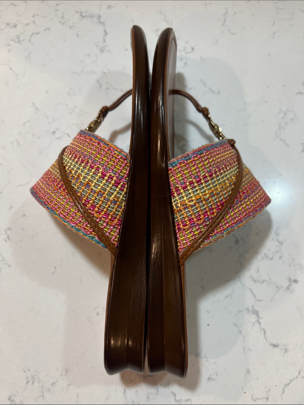 Italian Shoemakers Multicolored Camy Sandal Size 8 - Picture 13 of 16